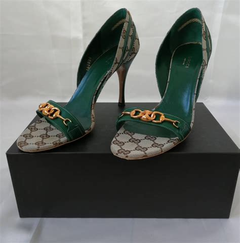 green gucci pumps|vintage Gucci pumps.